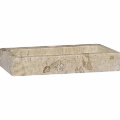 vidaXL Lavabo de pared mármol 38x24x6,5 cm Crema Best