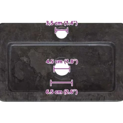 vidaXL Fontanería-Lavabo de pared mármol crema 38x24x6,5 cm