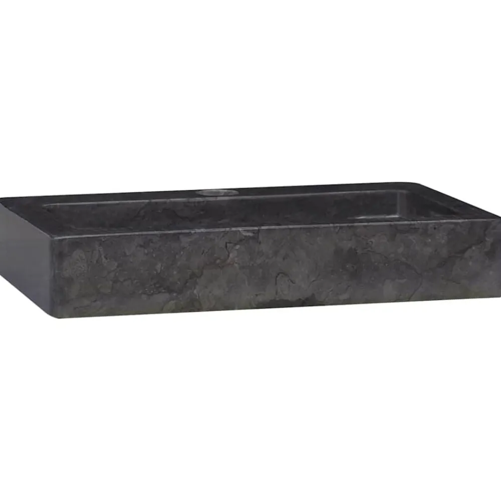 vidaXL Fontanería-Lavabo de pared mármol crema 38x24x6,5 cm
