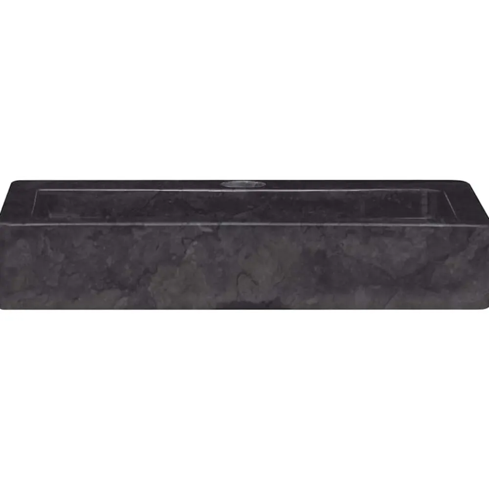 vidaXL Fontanería-Lavabo de pared mármol crema 38x24x6,5 cm