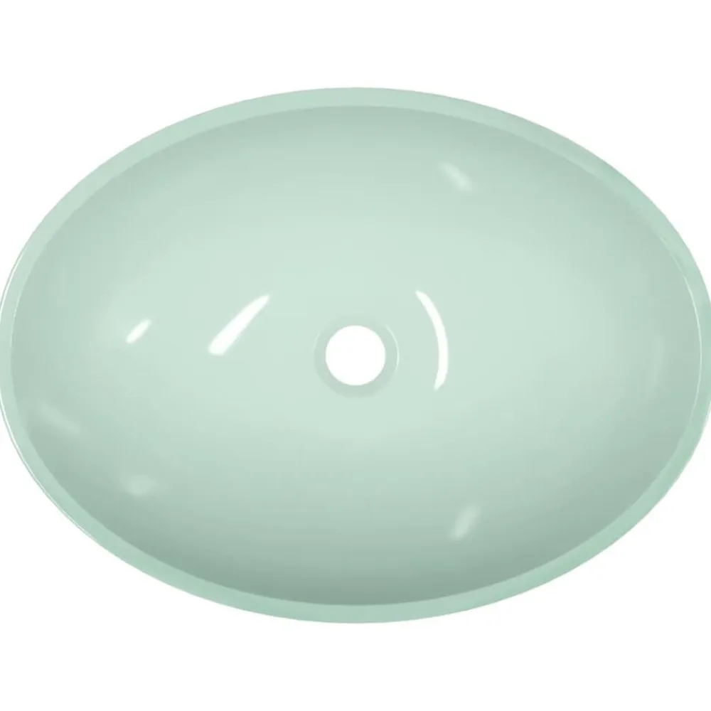 vidaXL Fontanería-Lavabo de vidrio 50x37x14 cm