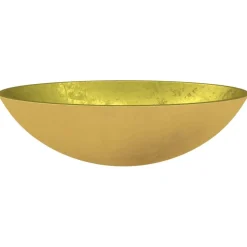 vidaXL Lavabo de vidrio 50x37x14 cm Dorado Sale