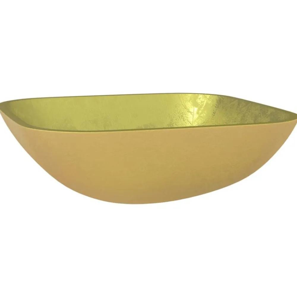 vidaXL Fontanería-Lavabo de vidrio 42x42x14 cm