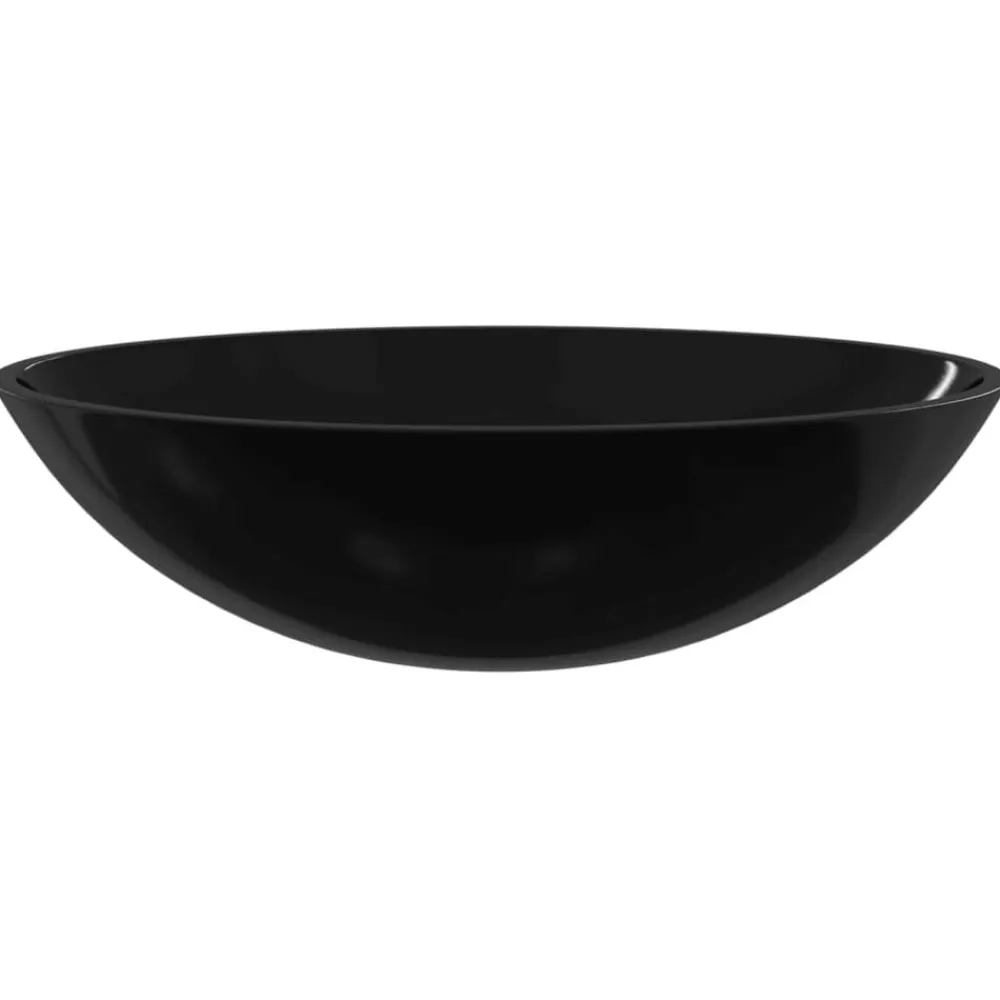 vidaXL Fontanería-Lavabo de vidrio 50x37x14 cm