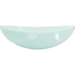 vidaXL Lavabo de vidrio templado 54,5x35x15,5 cm Esmerilado New