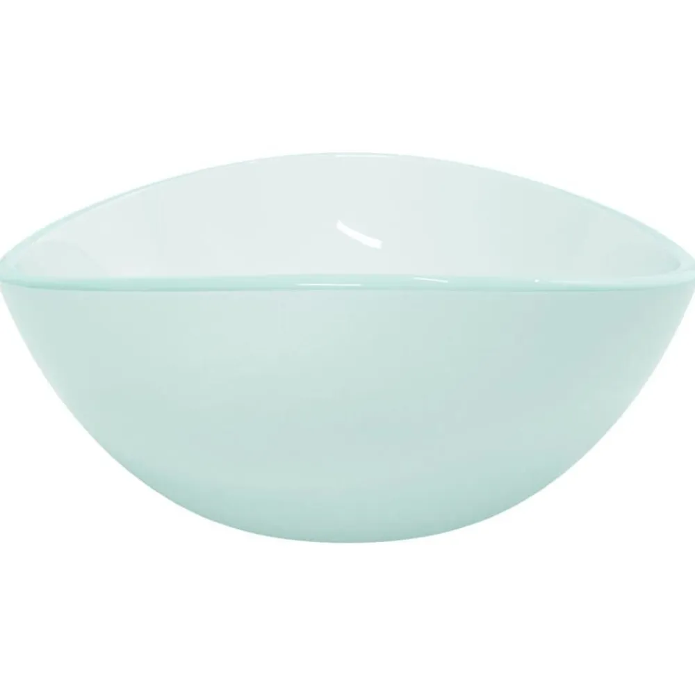 vidaXL Lavabo de vidrio templado 54,5x35x15,5 cm Esmerilado New