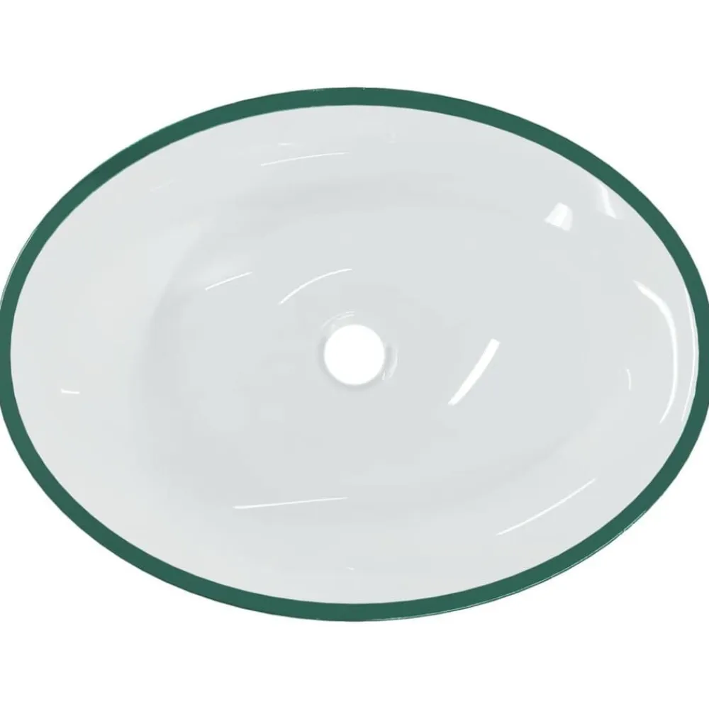 vidaXL Lavabo de vidrio 50x37x14 cm Transparente