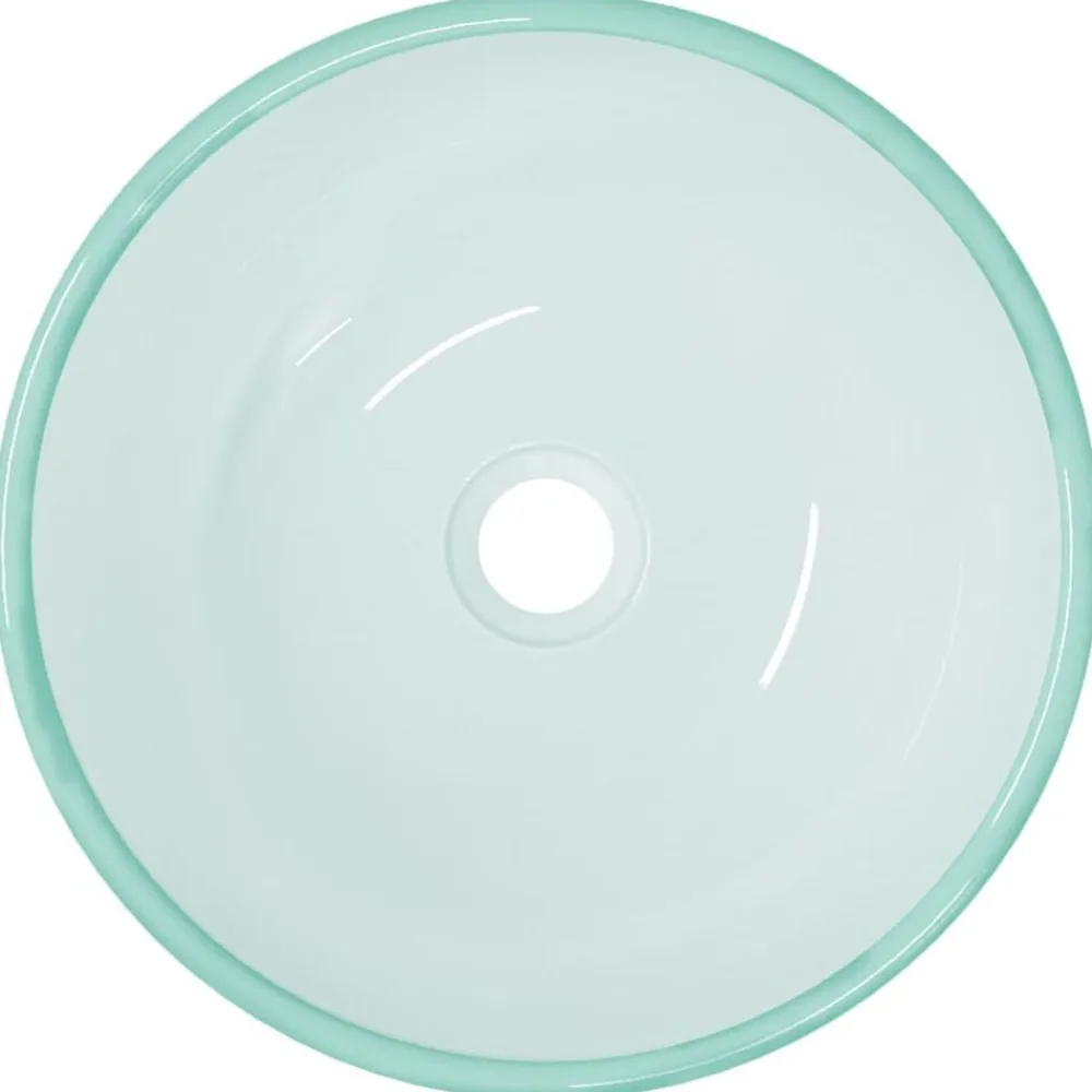 vidaXL Fontanería-Lavabo de vidrio templado 35x12 cm
