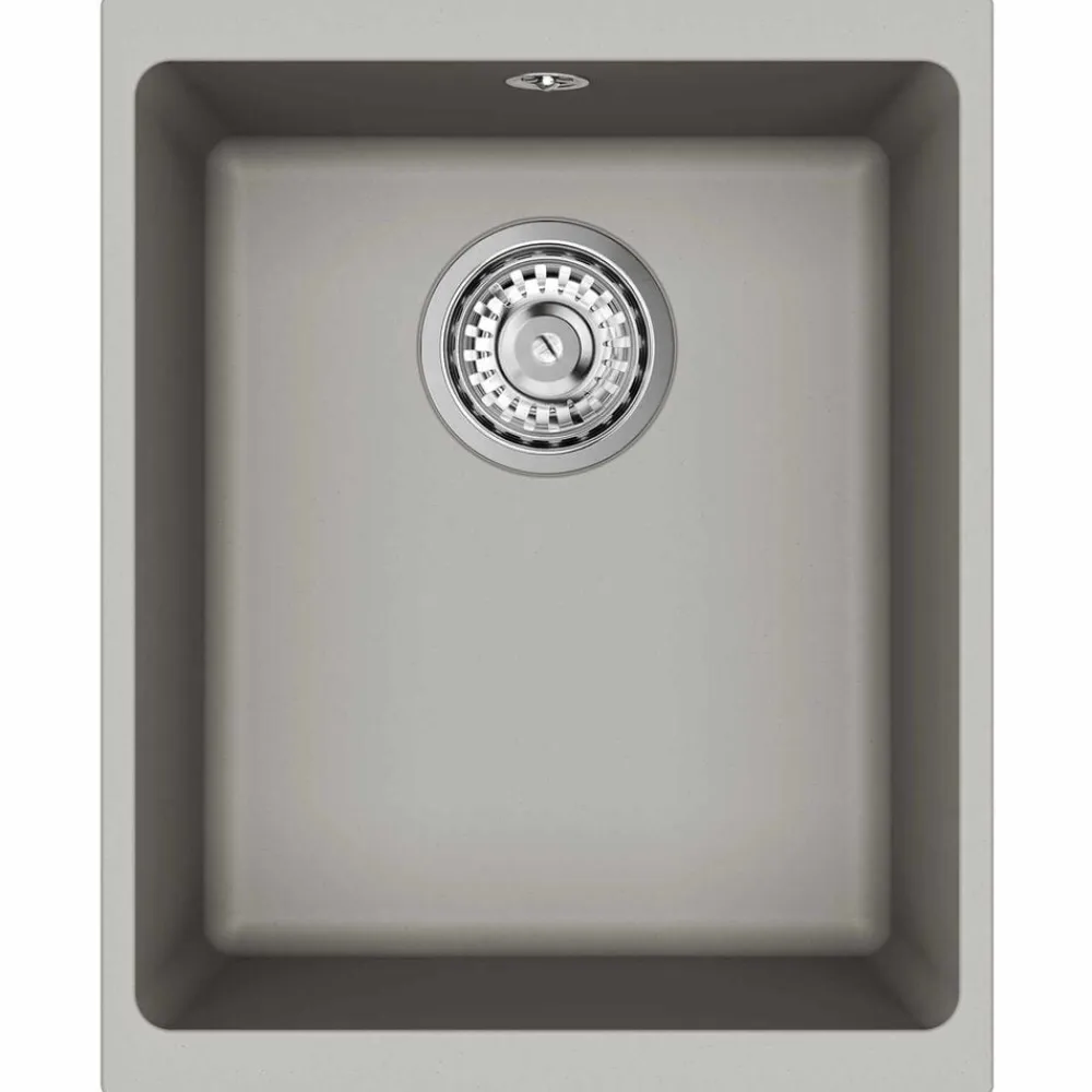 vidaXL Fontanería-Lavabo 370 x 460 mm 80% Cuarzo y 20% Resina