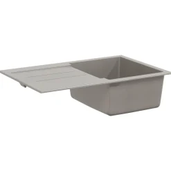 vidaXL Fontanería-Lavabo 780 x 500 mm 80% Cuarzo y 20% Resina