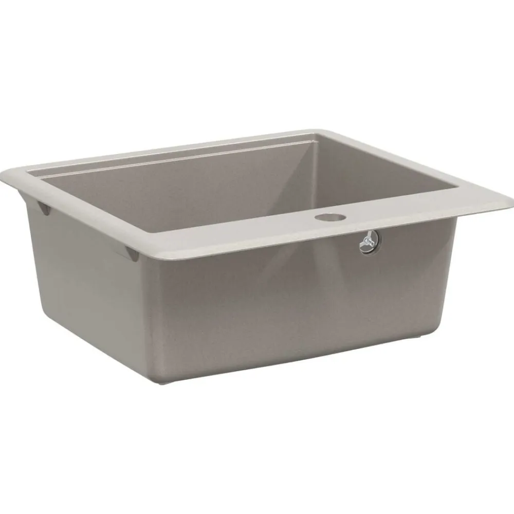 vidaXL Lavabo 470 x 440 mm granito Gris Sale