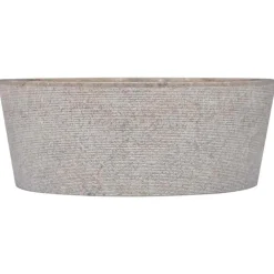vidaXL Fontanería-Lavabo mármol Ø40x15 cm