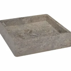 vidaXL Fontanería-Lavabo mármol 40x40x10 cm