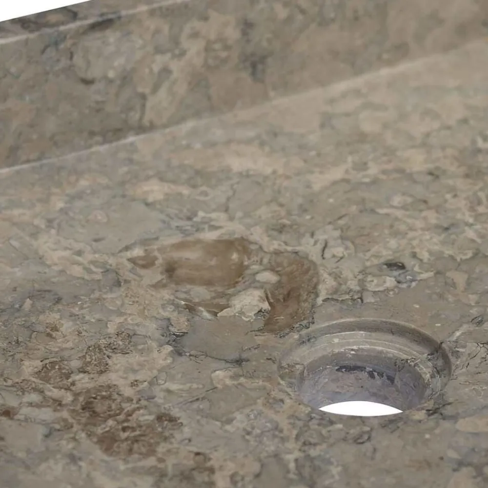 vidaXL Fontanería-Lavabo mármol 40x40x10 cm
