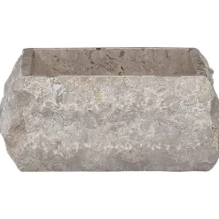 vidaXL Fontanería-Lavabo mármol 30x30x13 cm