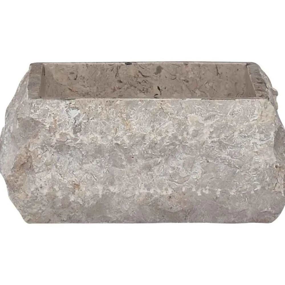 vidaXL Fontanería-Lavabo mármol 30x30x13 cm