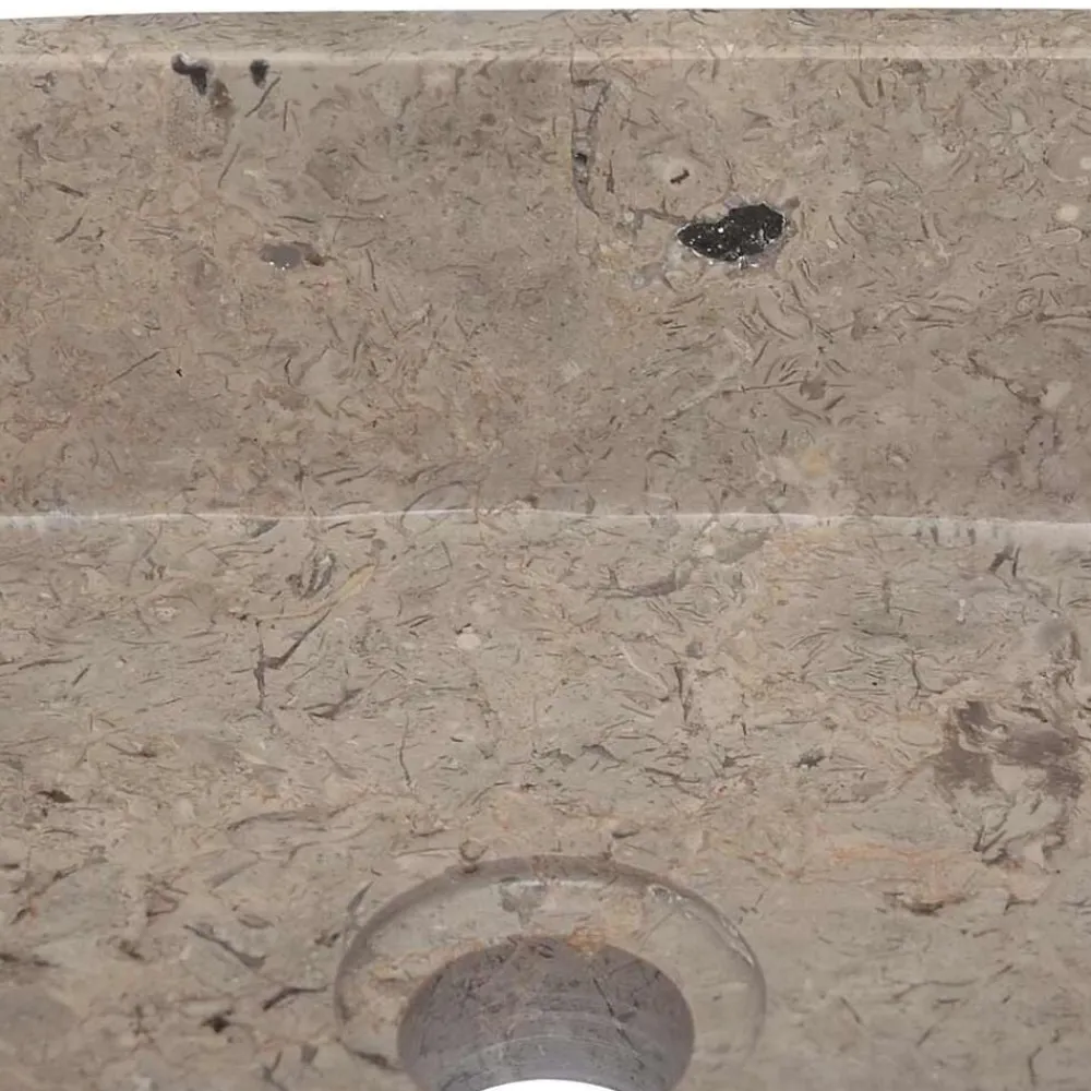 vidaXL Fontanería-Lavabo mármol 30x30x13 cm