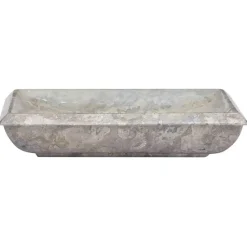 vidaXL Lavabo mármol 50x35x10 cm Gris Online