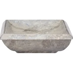 vidaXL Lavabo mármol 50x35x10 cm Gris Online