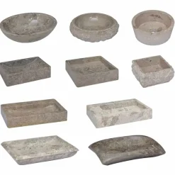 vidaXL Lavabo mármol 50x35x10 cm Gris Online