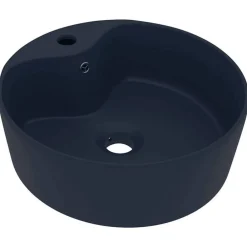 vidaXL Fontanería-Lavabo lujo con rebosadero cerámica 36x13 cm