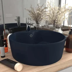vidaXL Fontanería-Lavabo lujo con rebosadero cerámica 36x13 cm