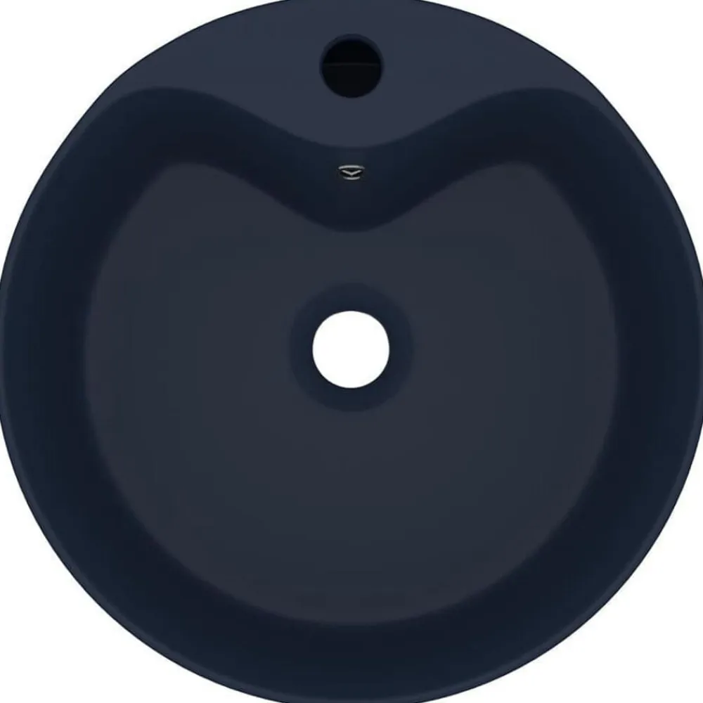 vidaXL Fontanería-Lavabo lujo con rebosadero cerámica 36x13 cm