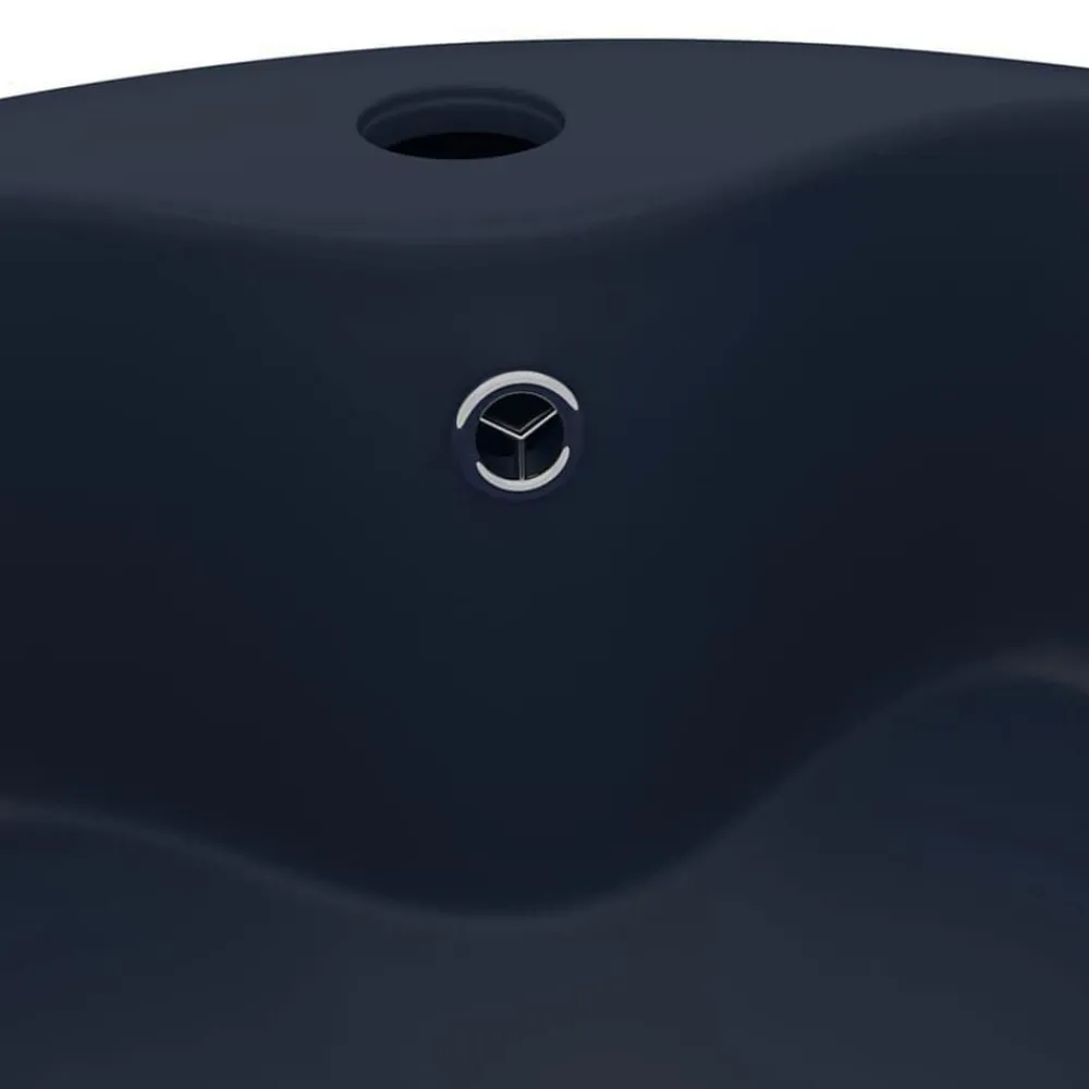 vidaXL Fontanería-Lavabo lujo con rebosadero cerámica 36x13 cm