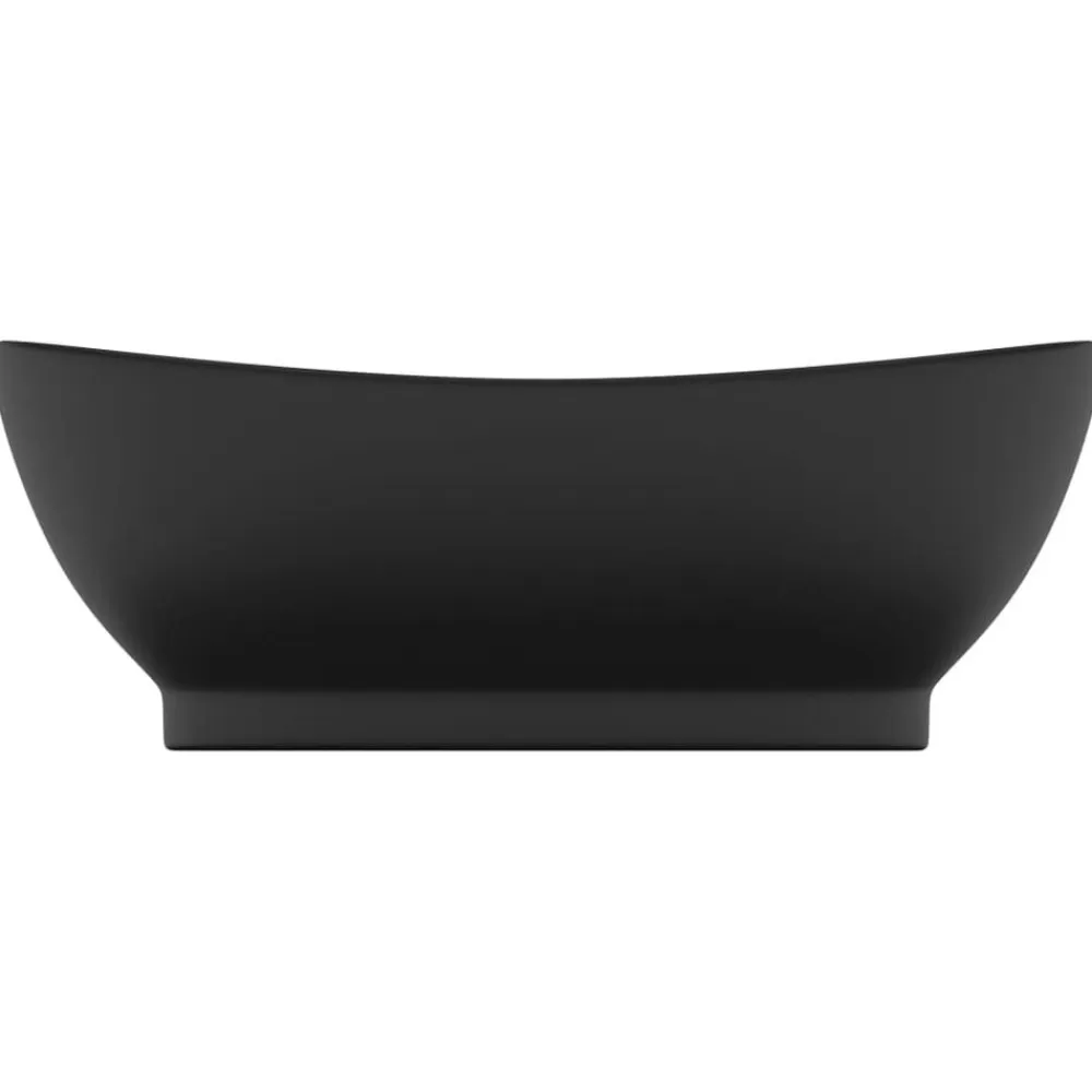 vidaXL Fontanería-Lavabo lujoso con rebosadero cerámica 58,5x39 cm