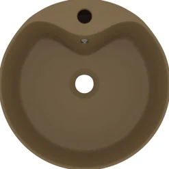 vidaXL Fontanería-Lavabo lujoso con rebosadero cerámica 36x13 cm