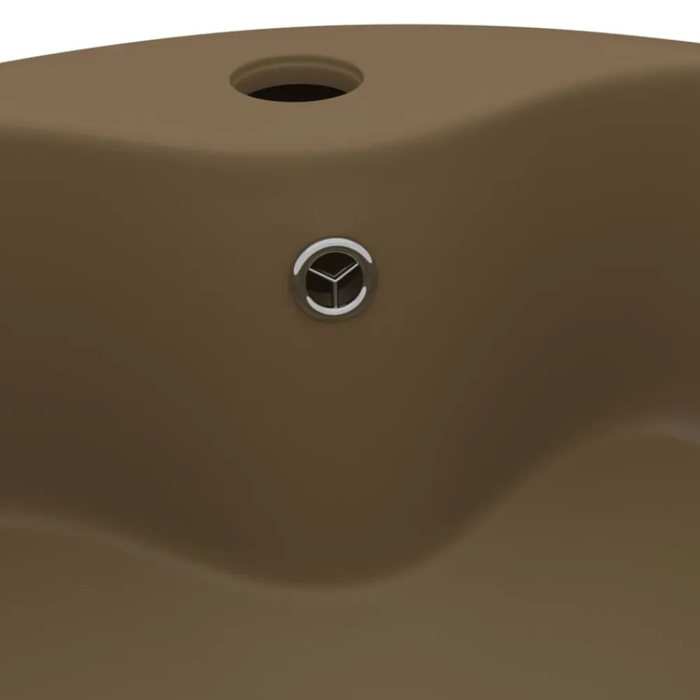 vidaXL Fontanería-Lavabo lujoso con rebosadero cerámica 36x13 cm
