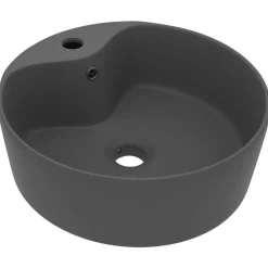 vidaXL Fontanería-Lavabo lujoso con rebosadero cerámica 36x13 cm