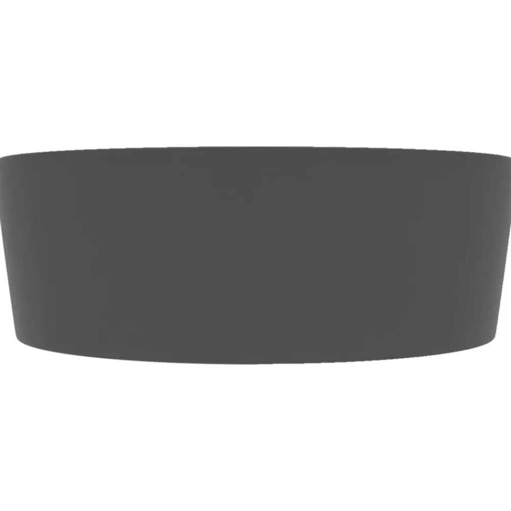 vidaXL Fontanería-Lavabo lujoso con rebosadero cerámica 36x13 cm