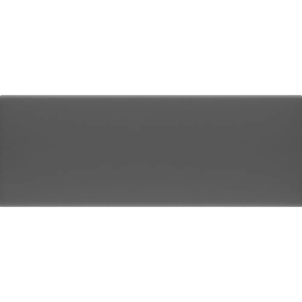 vidaXL Lavabo lujoso cuadrado rebosadero cerámica gris oscuro 41x41 cm gris oscuro mate Discount