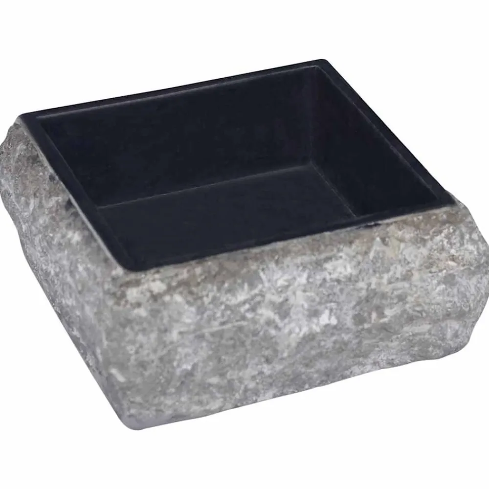 vidaXL Fontanería-Lavabo mármol 30x30x13 cm