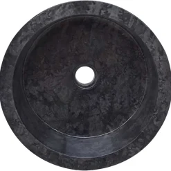 vidaXL Fontanería-Lavabo mármol Ø40x15 cm