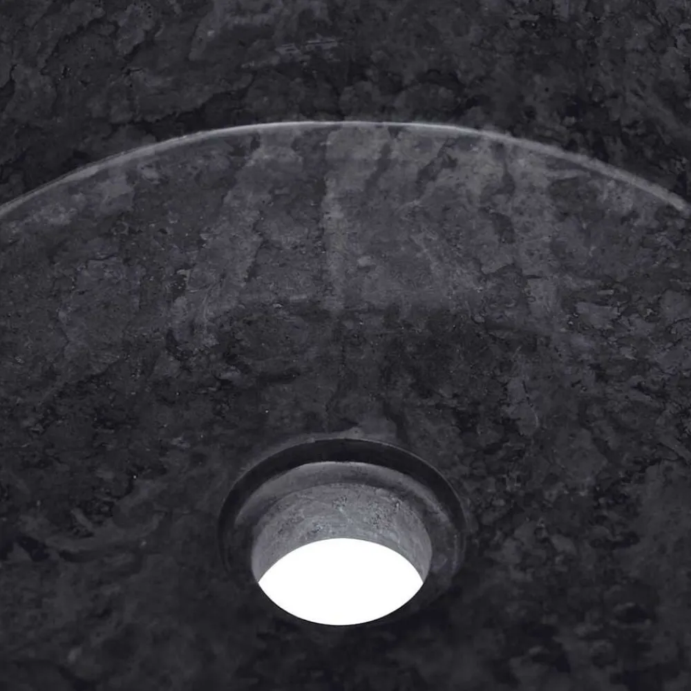 vidaXL Fontanería-Lavabo mármol Ø40x15 cm