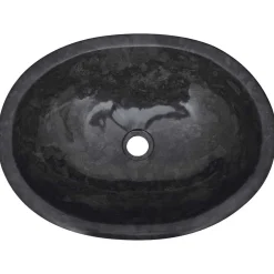 vidaXL Fontanería-Lavabo mármol 53x40x15 cm