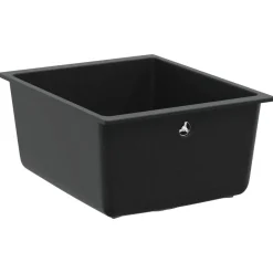 vidaXL Fontanería-Lavabo 370 x 460 mm 80% Cuarzo y 20% Resina