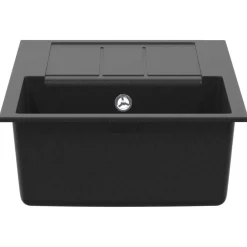 vidaXL Fontanería-Lavabo 780 x 500 mm 80% Cuarzo y 20% Resina