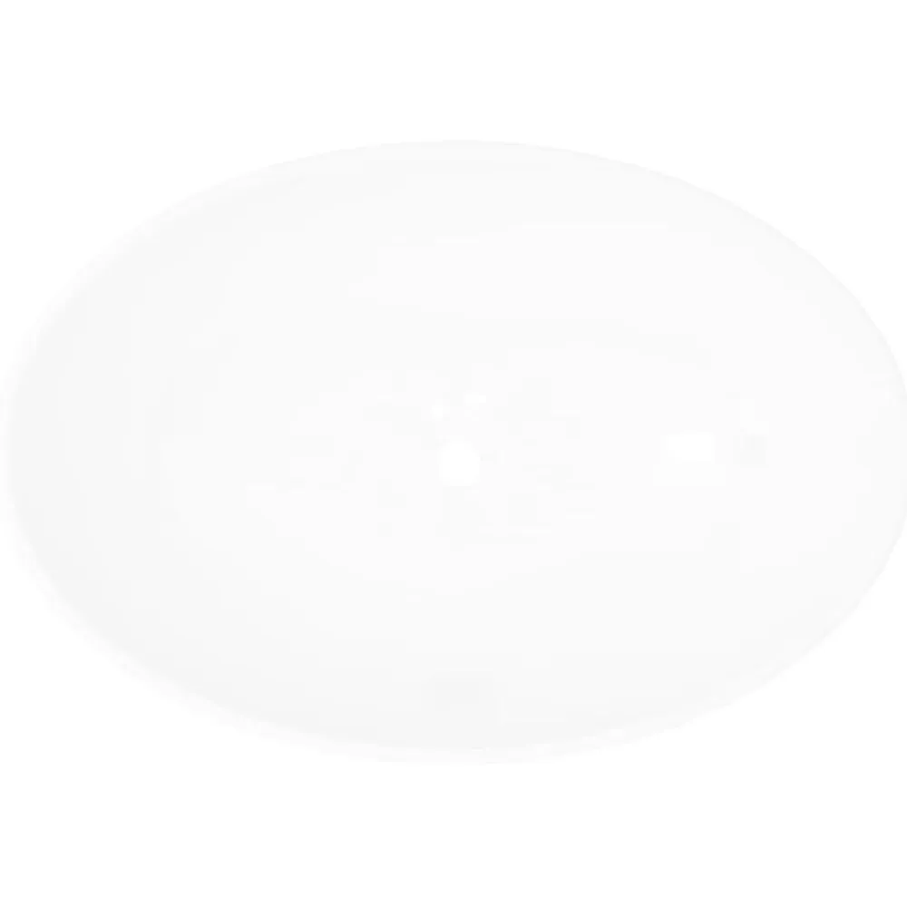 vidaXL Lavabo ovalado de cerámica 40x33 cm Blanco New