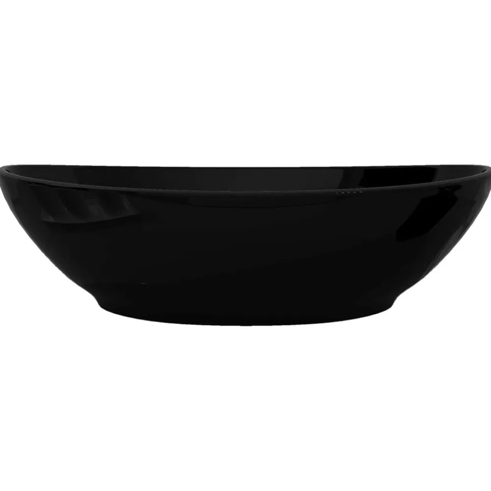 vidaXL Fontanería-Lavabo ovalado de cerámica 40x33 cm