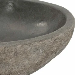vidaXL Lavabo ovalado piedra de río (29-38)x(24-31) cm Best