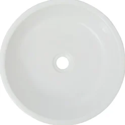 vidaXL Fontanería-Lavabo redondo de cerámica 42x12 cm