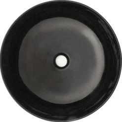 vidaXL Fontanería-Lavabo redondo de cerámica 41,5x13,5 cm
