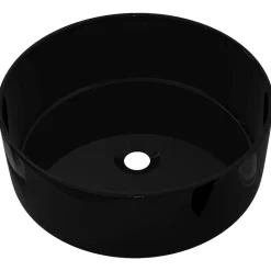 vidaXL Fontanería-Lavabo redondo de cerámica 40x15 cm
