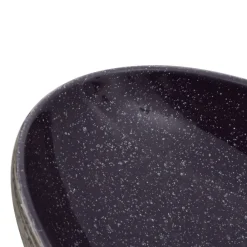 vidaXL Lavabo sobre encimera ovalado cerámica gris 59x40x14 cm Morado Online