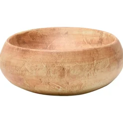 vidaXL Fontanería-Lavabo sobre encimera ovalado cerámica marrón 59x40x15 cm