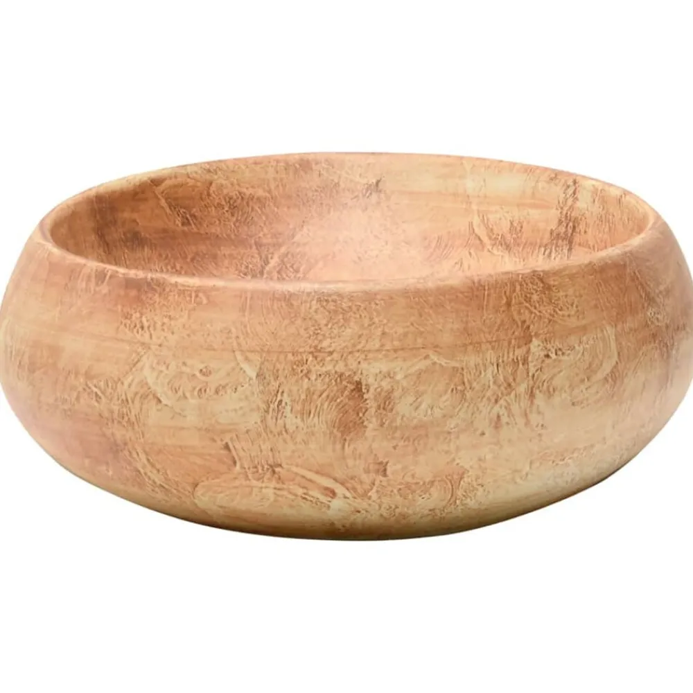 vidaXL Fontanería-Lavabo sobre encimera ovalado cerámica marrón 59x40x15 cm