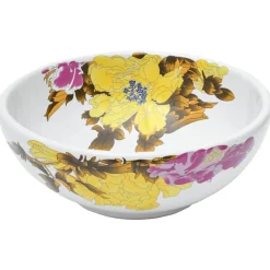 vidaXL Fontanería-Lavabo sobre encimera redondo cerámica multicolor Φ41x14 cm